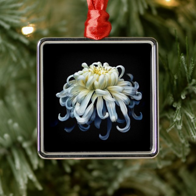 Blommor | White Chrysanthemum Julgransprydnad Metall (Träd)