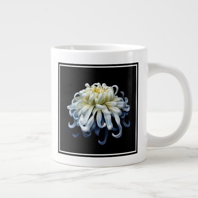 Blommor | White Chrysanthemum Jumbo Mugg (Höger)