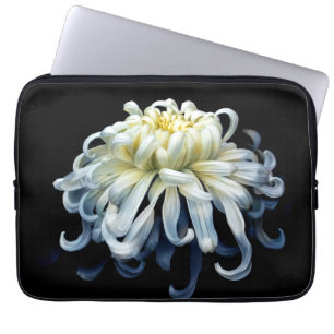 Blommor White Chrysanthemum Laptop Fodral
