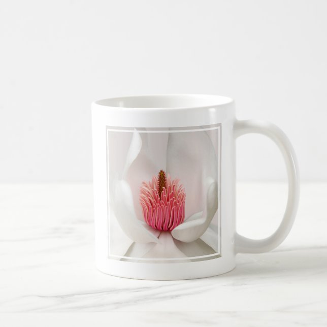 Blommor | White Magnolia Kaffemugg (Höger)