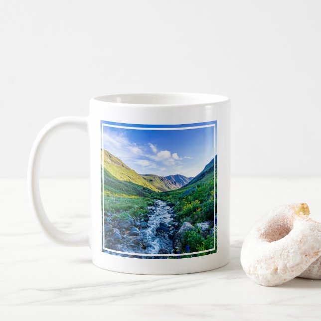 Blommor | Wildblommor i Colorado Kaffemugg (Med munk)