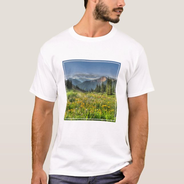 Blommor | Wildblommor Silverton Colorado T Shirt (Framsida)