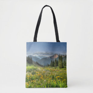 Blommor Wildblommor Silverton Colorado Tygkasse