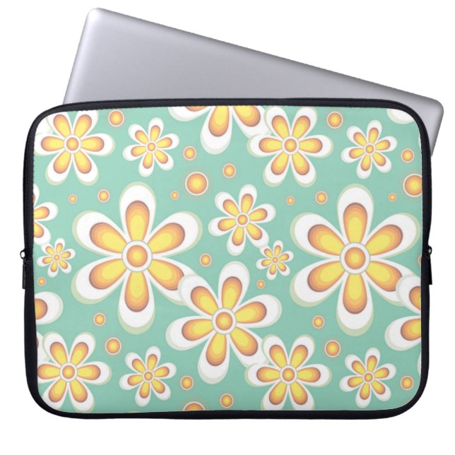 Blommor | Zazzle_Growshop Laptop Fodral (Framsidan)
