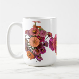 Blommor Zinnia Maureen Girard Bouquet Sachet Kaffemugg
