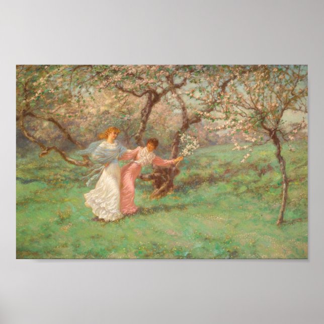 Blommorna i maj av William John Hennessy Poster (Framsidan)