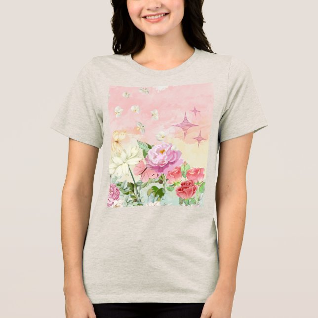 Blommorna T Shirt (Framsida)