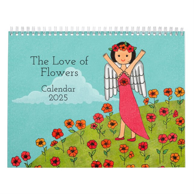Blommornas kärlek 2025 Kalender (Omslag)