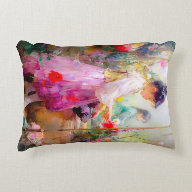 Blommornas skönhet prydnadskudde (Framsidan)