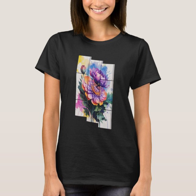 Blommornas skönhet t shirt (Framsida)