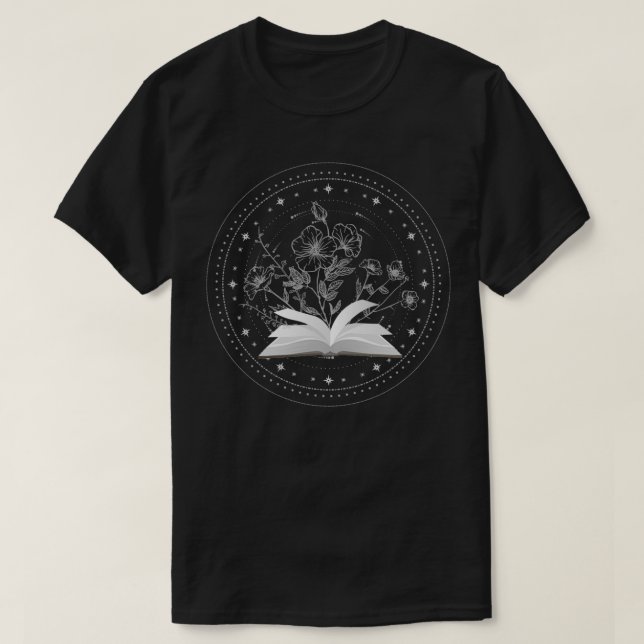 blommornas tillväxt från bok t shirt (Design framsida)