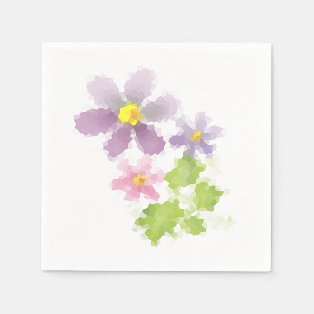 Blommosaik 2 pappersservett (Framsidan)