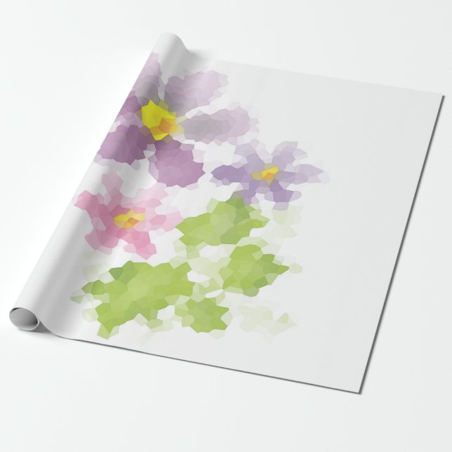 Blommosaik 2 presentpapper (Utrullad)
