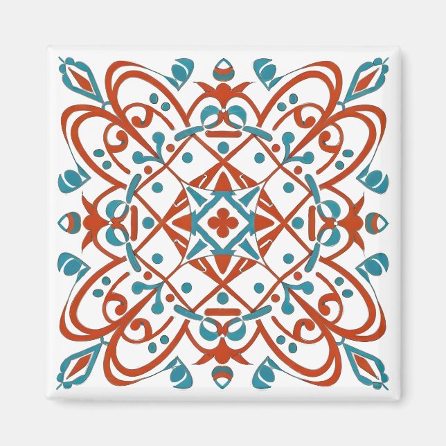 blommosaik magnet (Framsidan)