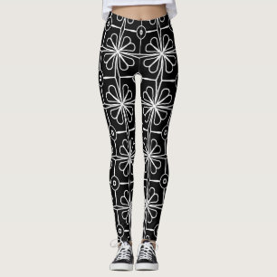 Blommotiv Leggings