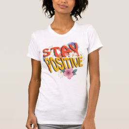 Blommotiv T-Shirt för Motivation