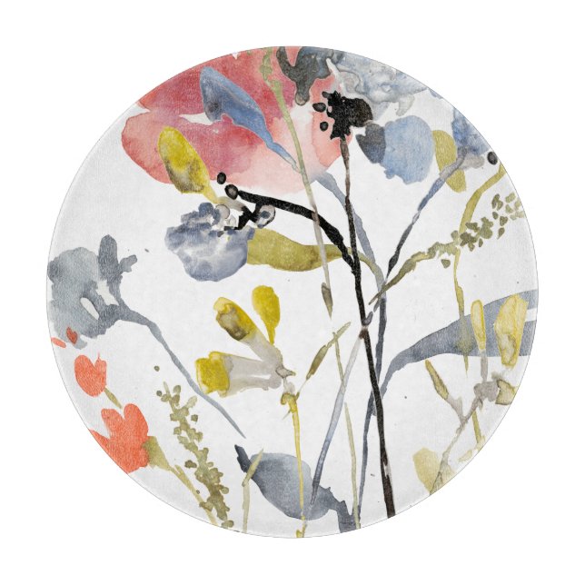 Blommövertäckning - Pastellblommor med vattenfärg (Framsidan)