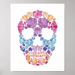 Blommsocker - skalutskrift poster