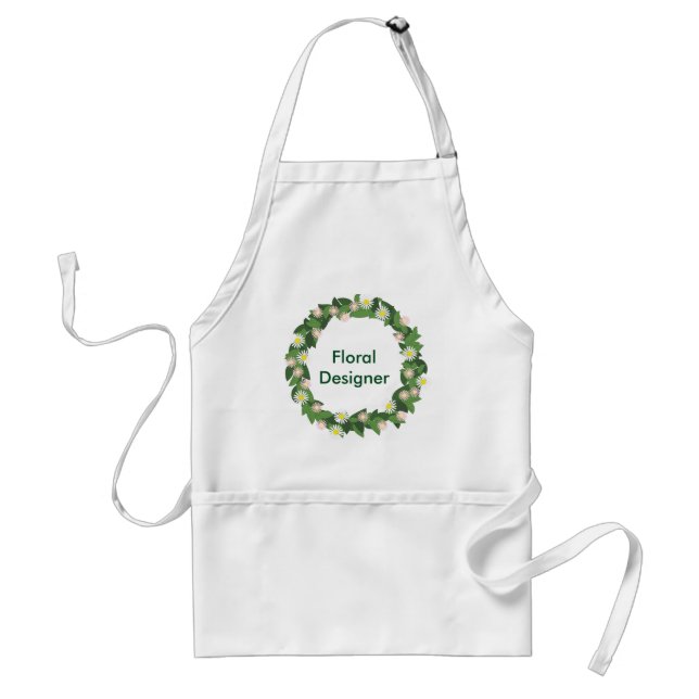 Blommsterdekoratör Krans Standard Hantelaprort Förkläde (Framsidan)