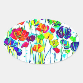 Blommstiftare Ovalt Klistermärke