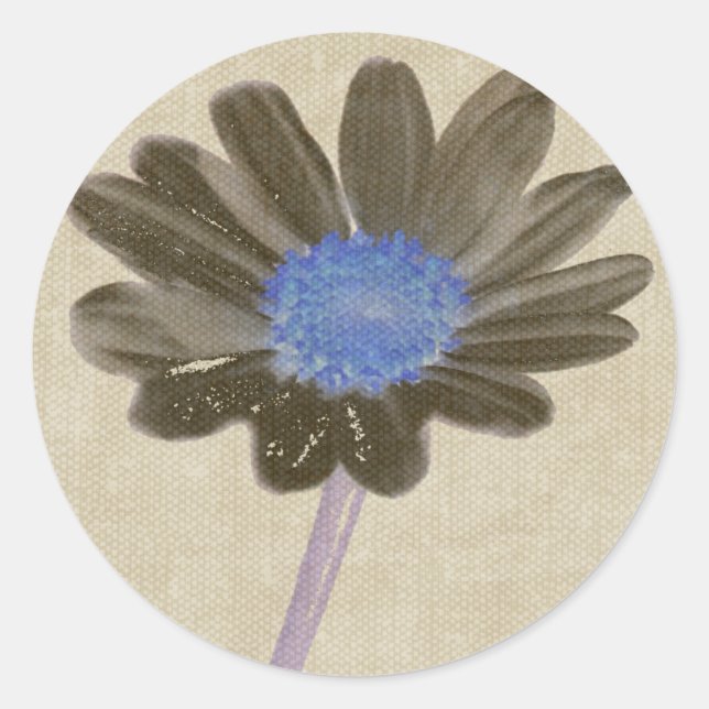 Blommstiftare Runt Klistermärke (Framsida)