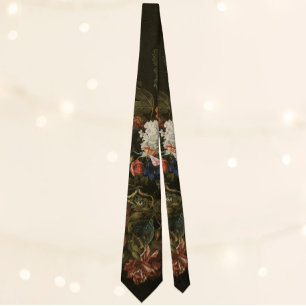 Blommstilleben Blommor i vas, vintage barock Slips