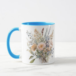 Blommtryckt mugg