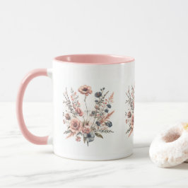 Blommtryckt mugg
