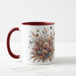 Blommtryckt mugg