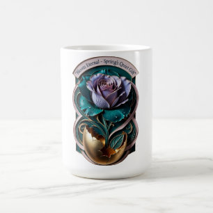 Blomningssäsong Ros, Wildflower Cottage Present Kaffemugg