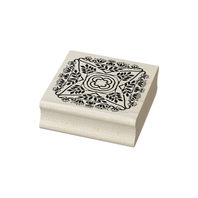 Blomnoveau art frimärke stämpel (Stämpel)