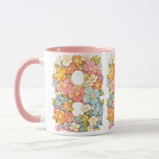 Blomnummer åtta mugg (Vänster)