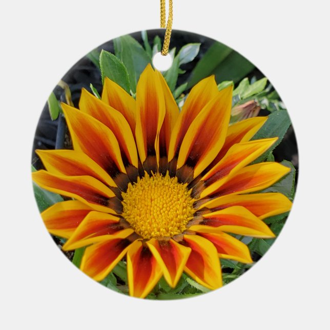 Blomornament Julgransprydnad Keramik (Framsidan)