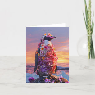 Blompenguinekort Tack Kort