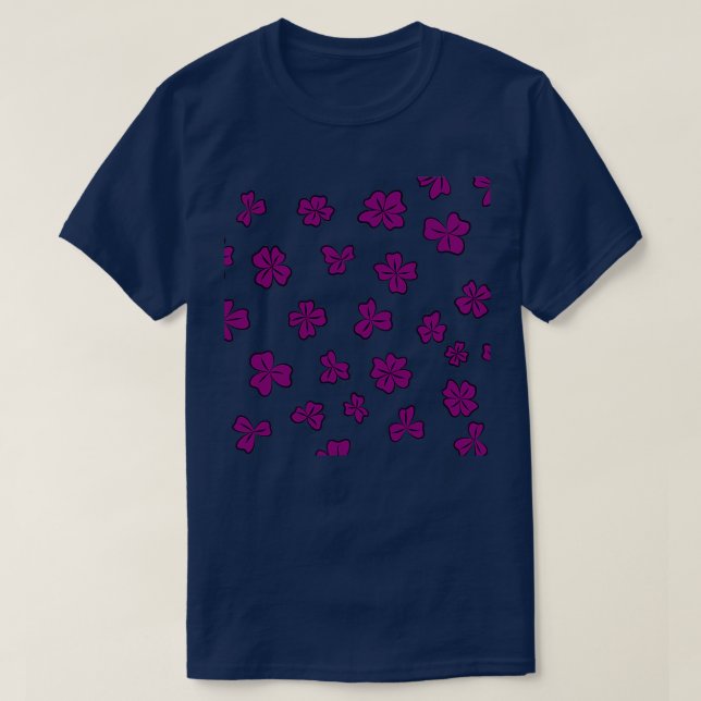 Blompetal mönster t shirt (Design framsida)