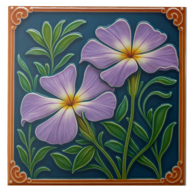 Blomplattor Kakelplatta (Framsidan)