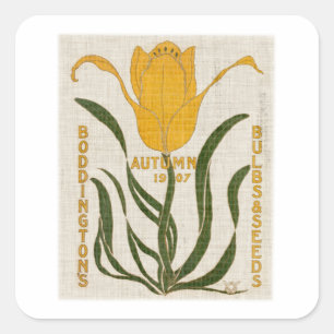 Blomsädespaket I Fyrkantigt Klistermärke