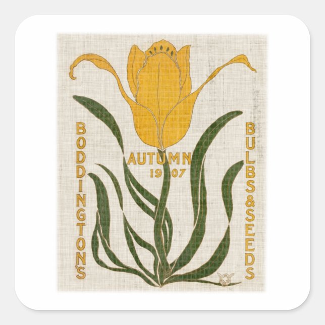 Blomsädespaket I Fyrkantigt Klistermärke (Framsida)