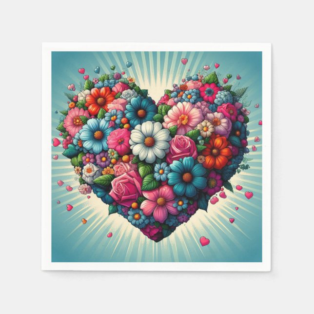 Blomservetter! Pappersservett (Framsidan)