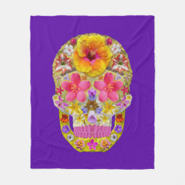 BlomSKull 4 - Tropiskt Fleecefilt