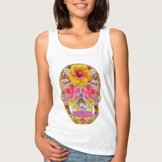 BlomSKull 4 - Tropiskt Tee Shirt (Framsida)