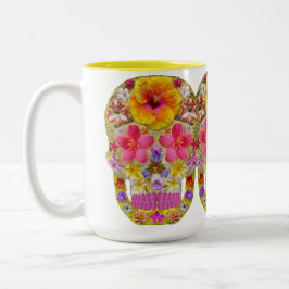 BlomSKull 4 - Tropiskt Två-Tonad Mugg