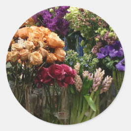 Blomspärrar - sofistikerad design runt klistermärke