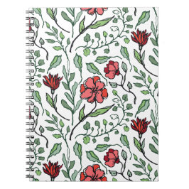 Blomspiralförrätter för inspirerat skrivande anteckningsbok