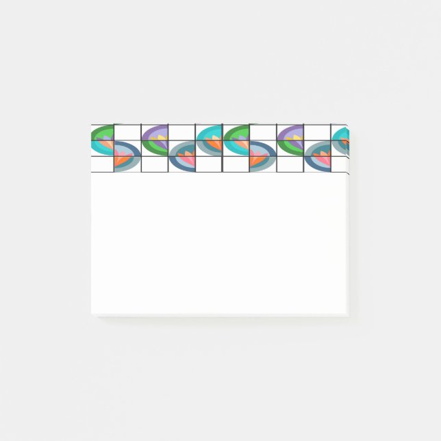 Blomsprickor Post-it Block (Framsida)