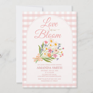 BLOMSTER Bouquet Kärlek är i blom Bröllopsfest Inbjudningar