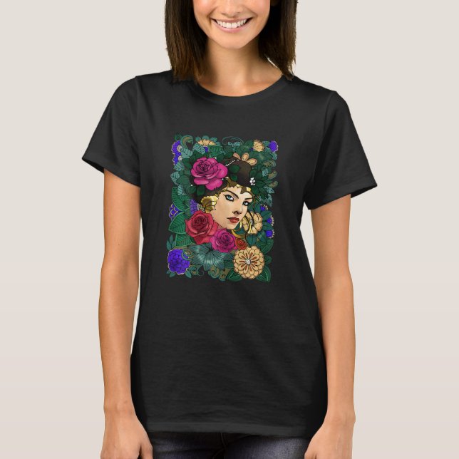 Blomster Dam Framsida Ii T Shirt (Framsida)