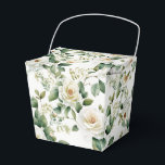 Blomster Favor Förpackning Presentaskar<br><div class="desc">Favorförpackningen visas med ett vackert tryck med vita rosor. 
Anpassa denna vara eller köp som den är.
Tips: Lägg bara till dina fantastiska godsaker och lägg till lite festlig band.



Licensierad Bild</div>