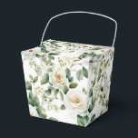 Blomster Favor Förpackning Presentaskar<br><div class="desc">Favorförpackningen visas med ett vackert tryck med vita rosor. 
Anpassa denna vara eller köp som den är.
Tips: Lägg bara till dina fantastiska godsaker och lägg till lite festlig band.



Licensierad Bild</div>