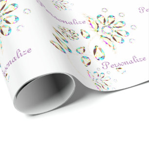 Blomster juvel nysilver spänne söt blom- presentpapper